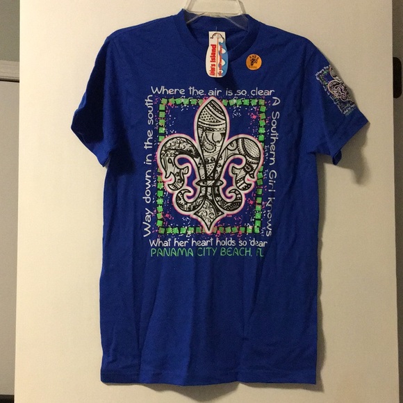 Alvin’s Island Blue Graphic Tee - Picture 1 of 1